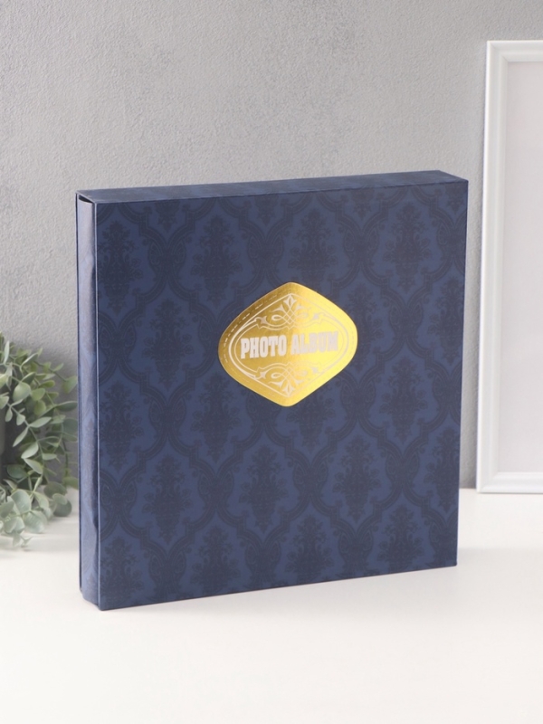 Фотоальбом на 500 фото 10х15 см Фотоальбом на 500 фото 10х15 см "Версаль" в коробке синий 4,7х33х34 см