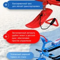 Снегокат &laquo;Тимка спорт 2 +&raquo; с граффити, красный, ТС2+/GR Nika Kids