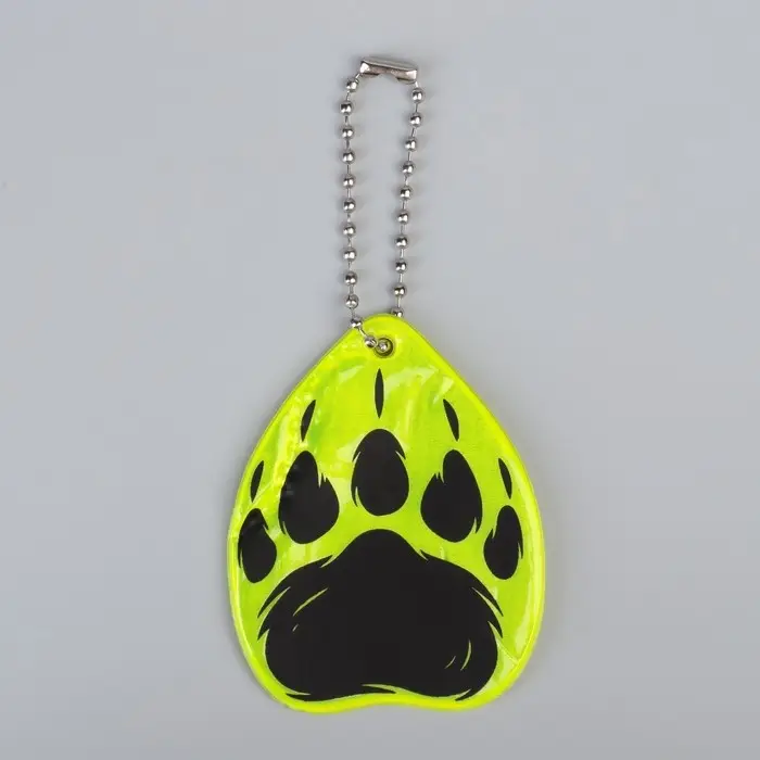 Светоотражающий элемент «След медведя», двусторонний, 4.9×6.1 см, МИКС Светоотражающий элемент «След медведя», двусторонний, 4.9×6.1 см, МИКС