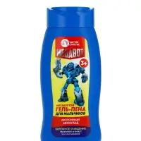 Подарочный набор детский MEGABOT, гель-пена 250 мл, раскраска А5, Чистое счастье