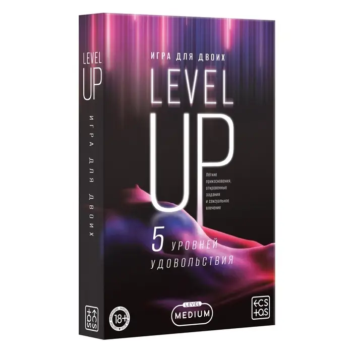 Игра для пар &laquo;Повышение уровня&raquo;, 50 карт, плётка, наручники, 18+