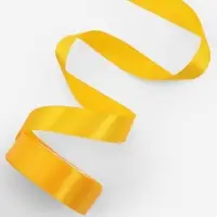 Лента атласная, 25 мм, 23&plusmn;1 м, жёлтая №16