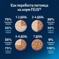 Сухой корм Felix &laquo;Двойная вкуснятина&raquo; для кошек, мясо, 1.3 кг