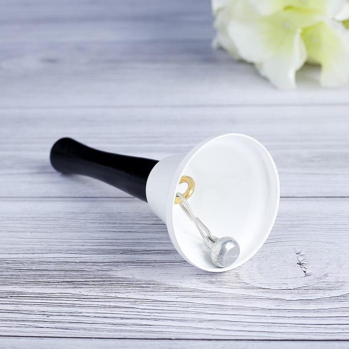 Колокольчик металлический, звонок настольный  Колокольчик металлический, звонок настольный "Funk", 12.5 х 5 см,  микс