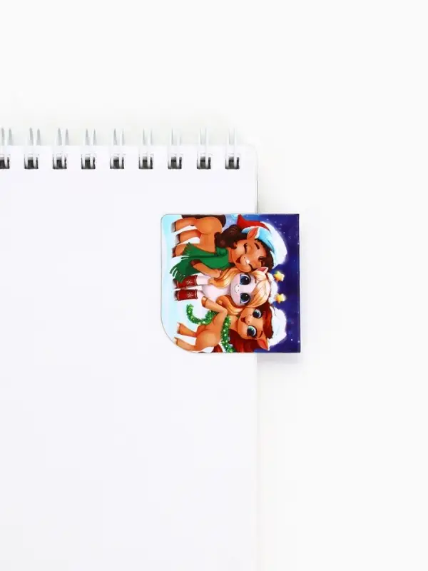 Магнитные закладки Магнитные закладки "Лошадка", на открытке, 4 шт