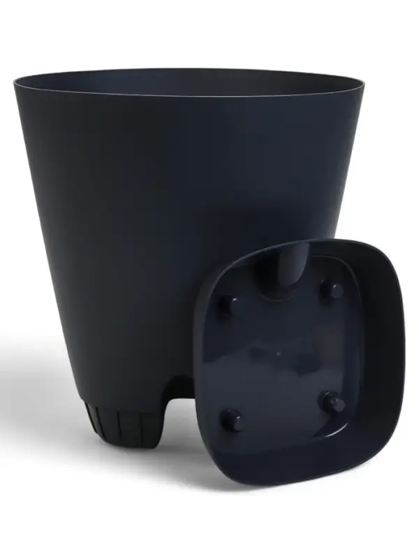 Кашпо с прикорневым поливом 28 л D-37см, H-38см графит Кашпо с прикорневым поливом 28 л D-37см, H-38см графит "Гранд"