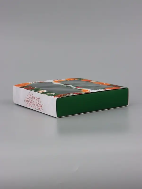 Коробка подарочная для 8 конфет и шоколад &laquo;Мандарины&raquo;, 17.7&times;17.8&times;3.8 см