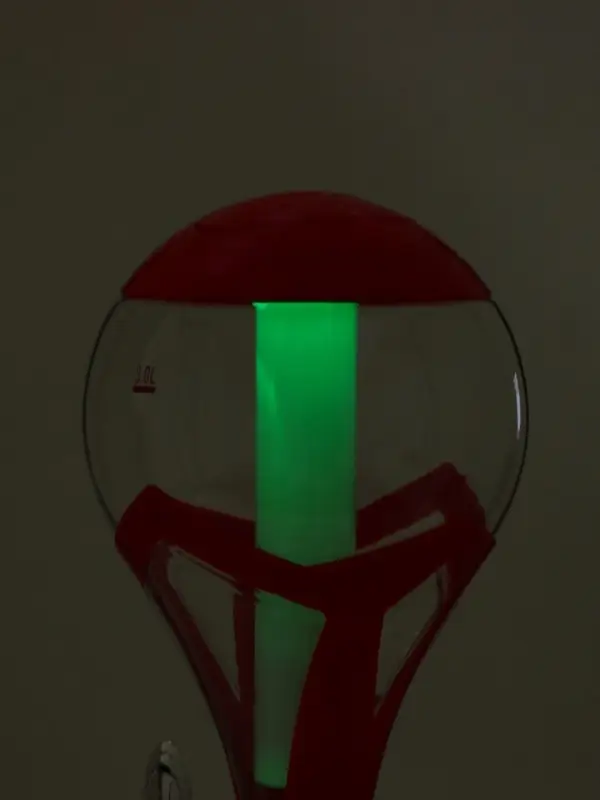 Башня пивная &laquo;Шар&raquo;, колба 3 л, ёмкость для льда, подсветка, пластик, красная