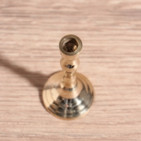 Подсвечник, латунь, 3.5×3.5×7.5 см