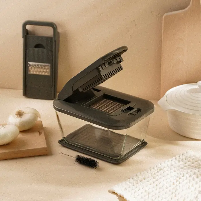 Овощерезка универсальная SL Home &laquo;Оливковая роща&raquo;, 9 в 1, стекло, оливковая