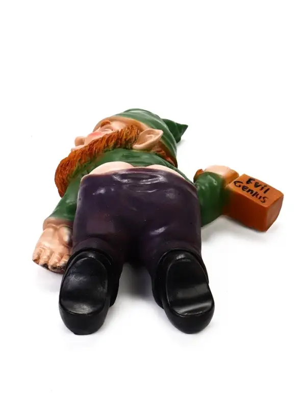 Садовая фигура из полистоуна &laquo;Гном спящий-пьяный&raquo;, 23&times;16&times;7 см