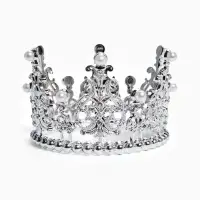 Топпер для торта &laquo;Корона&raquo;, витая, 12.5&times;7 см, серебряный