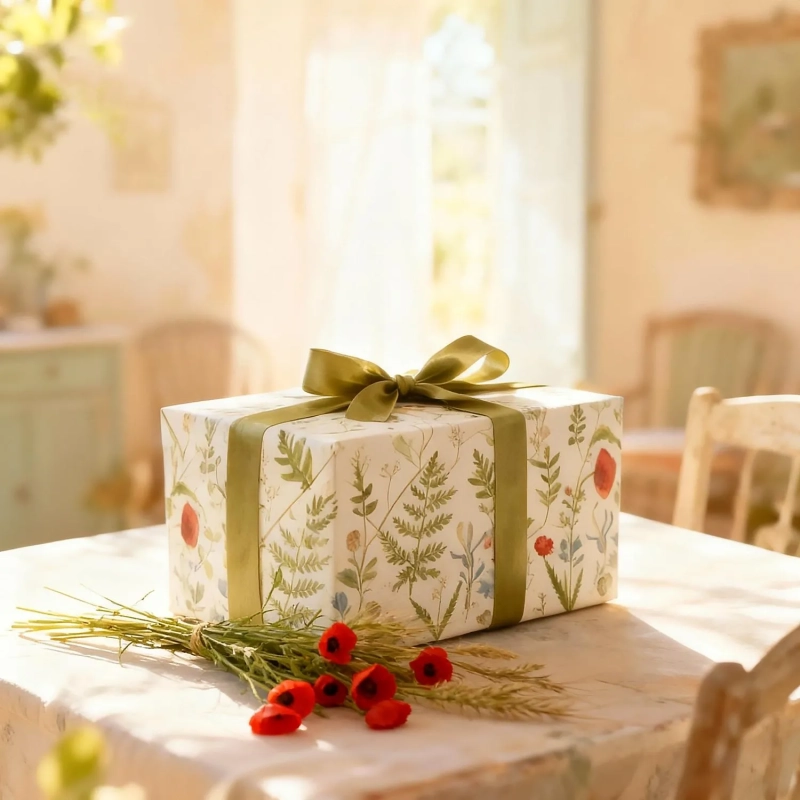 Бумага упаковочная FLORA.ЛУГОВЫЕ ТРАВЫ, 50 х 70 см (4 листа) 2-794/01