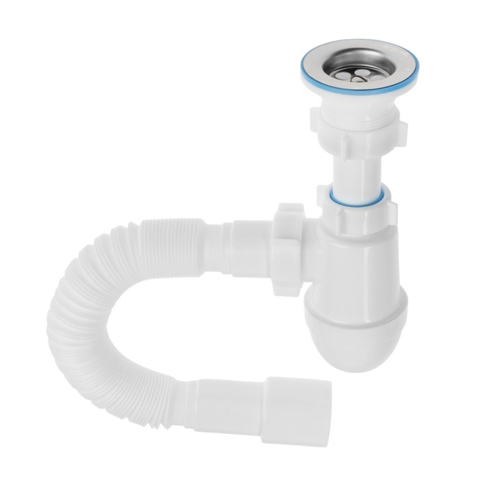 Сифон для мойки  Сифон для мойки "АНИ Пласт" Варяг VC0115, 1 1/2" х 40 мм, с гофрой 40 x 40/50 мм