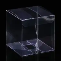 Складная прозрачная коробка из PVC, для упаковки подарков, 8×8×8 см