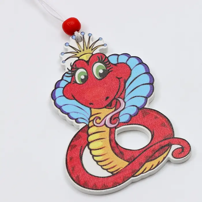 Елочные игрушки в деревянной подарочной упаковке, 9 шт.