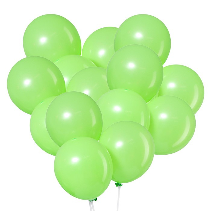 Шар латексный 12 Шар латексный 12", пастель, набор 100 шт., цвет салатовый