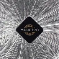 Тарелка стеклянная Magistro &laquo;Иней. Серебро&raquo;, 27.5&times;2 см, цвет серебряный