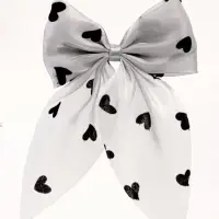 Бант для волос на заколке «Сердечки», Принцессы