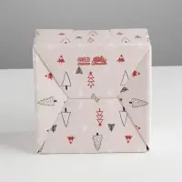 Коробка подарочная новогодняя складная «Счастья и Добра», 15 х 15 х 7 см, Новый год Коробка подарочная новогодняя складная «Счастья и Добра», 15 х 15 х 7 см, Новый год