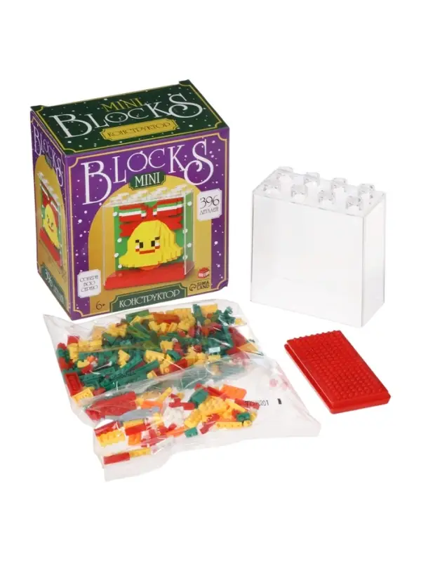 UNICON Конструктор  UNICON Конструктор "Mini Blocks", 396 деталей, колокольчик