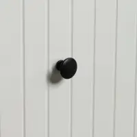 Ручка кнопка WAVE ТУНДРА РК120BL, черная, 8 шт. TMP