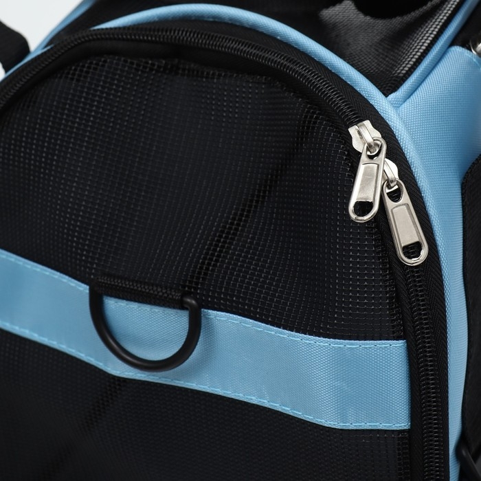 Сумка-переноска сетчатая, 48 х 25 х 29 см, голубая Сумка-переноска сетчатая, 48 х 25 х 29 см, голубая