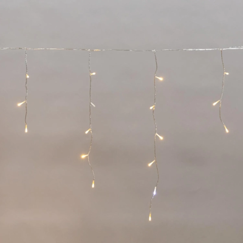 Гирлянда светодиодная АЙСИКЛ (бахрома) 5х0,6м, IP44, 112LED Теп бел 255-526