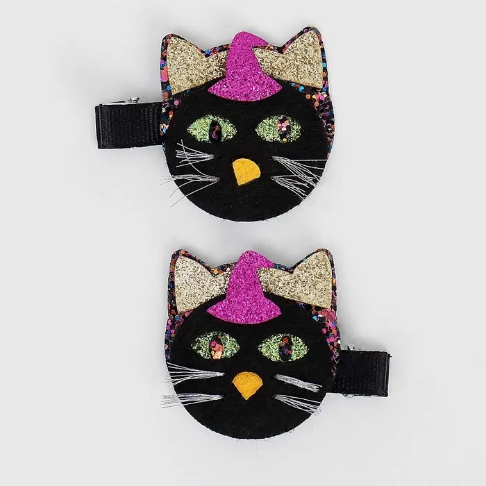 Заколки для волос «Чёрная кошка» набор 2 штуки Заколки для волос «Чёрная кошка» набор 2 штуки