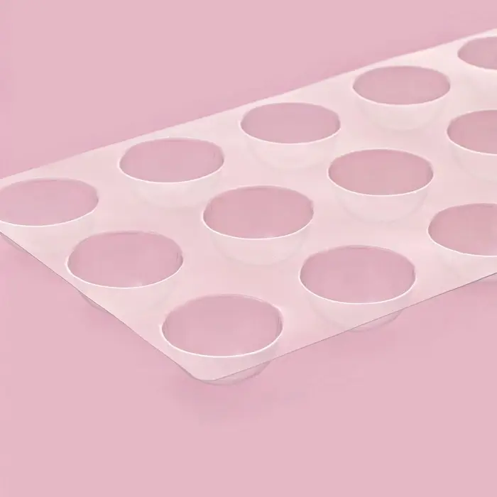 Форма для шоколада и конфет «Полусфера», 22×13 см, 15 ячеек, d=3 см, прозрачная Форма для шоколада и конфет «Полусфера», 22×13 см, 15 ячеек, d=3 см, прозрачная