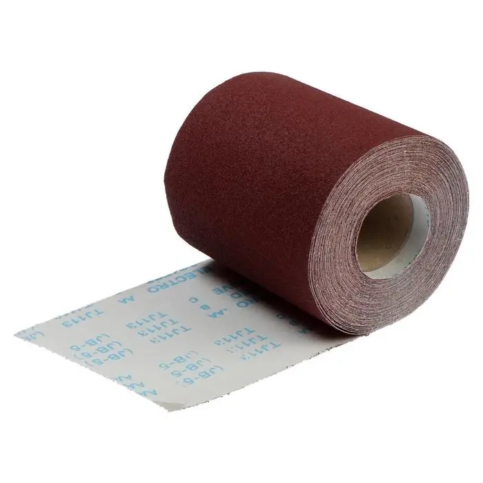 Шкурка шлифовальная в мини рулонах ТУНДРА, на тканевой основе водостойкая, 200 мм &times; 20 м, Р60