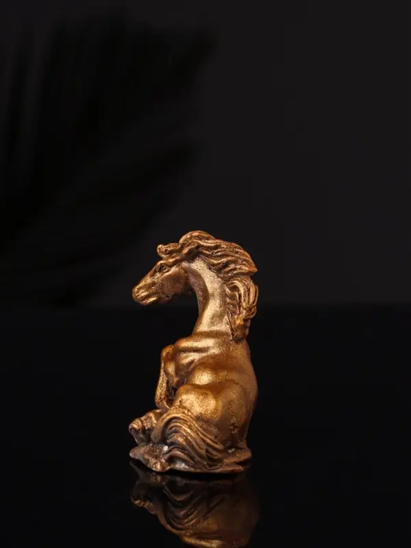 Фигура "Лошадь лежит" 8х6х3 см, бронза