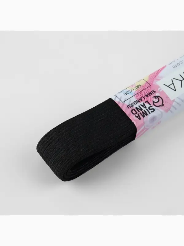 Резинки бельевые, 20 мм, 2&plusmn;0.5 м, набор 6 шт., чёрные