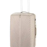 Чемодан на колёсах, 24", кодовый замок, 40&times;24&times;65 см, бежевый