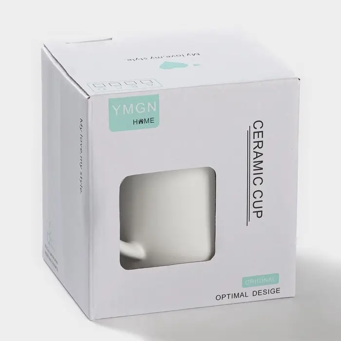 Кружка с ложкой &laquo;Панда&raquo;, 350 мл, керамика, белая