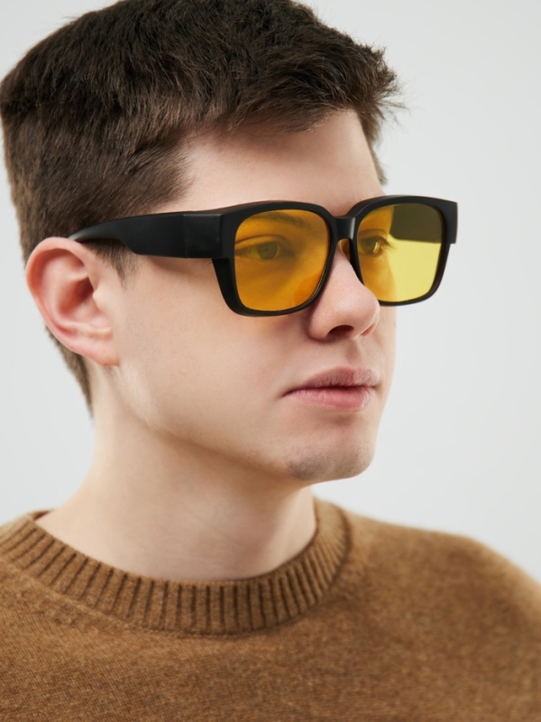 Очки для водителя, антиблик, антифары, uv 380, ширина 14.3 см, дужка 15.4 см