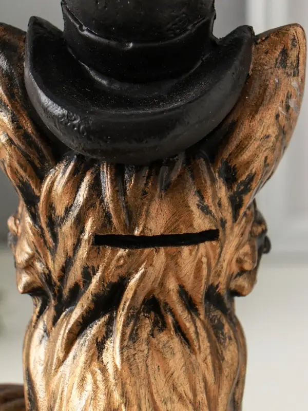 Копилка Копилка "Лиса в шляпе" 24х15 см, бронза с серебром