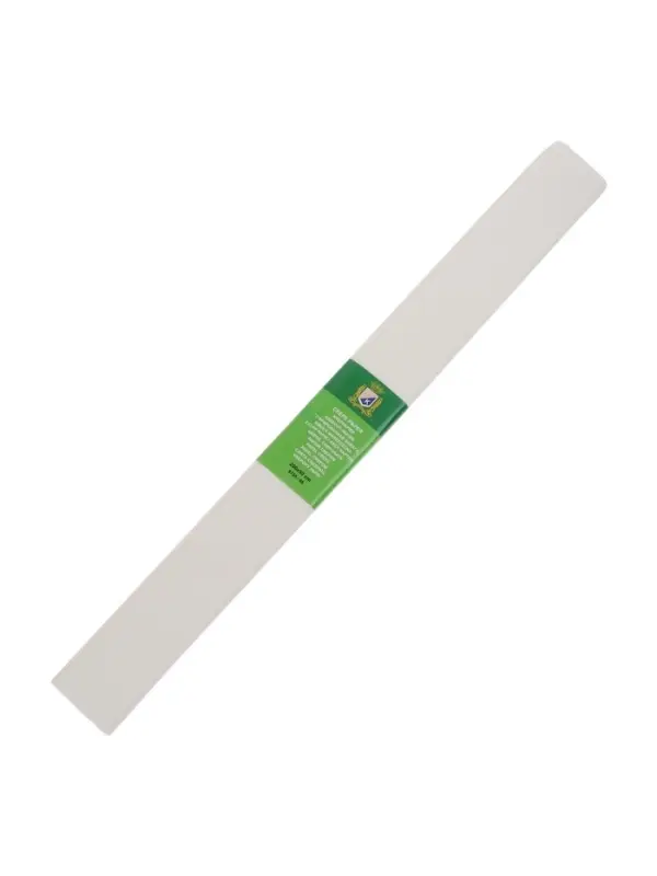 Бумага крепированная 50&times;200 см, в рулоне, 32 г/м&sup2;, белый