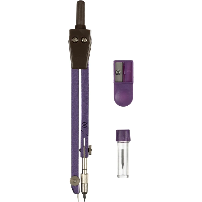 Готовальня Attache BF-A6 3пр/наб,циркуль 129мм,фиолет,пласт.пенал,европодв