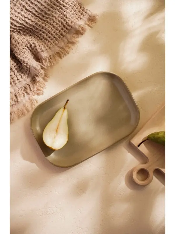 Блюдо фарфоровое SL Home &laquo;Песчаный бриз&raquo;, 29.5&times;20 см, бежевый