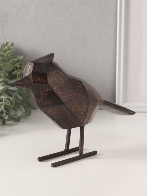 Сувенир полистоун Сувенир полистоун "Чёрная птица. Грани" 24х9х16,5 см