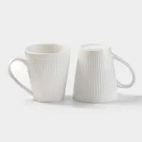 Набор кружек Magistro Edne, 300 мл, 2 шт., фарфор, белый
