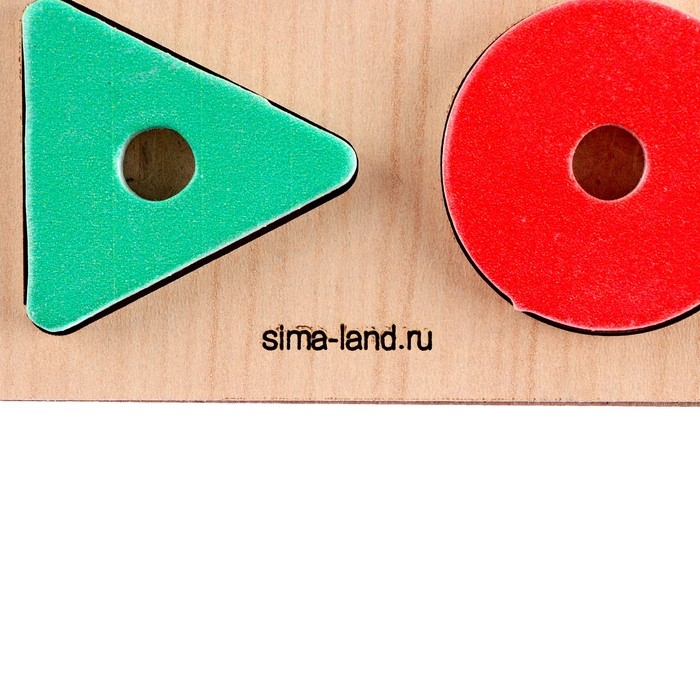 Развивающая игра из дерева «Учим формы и цвета»