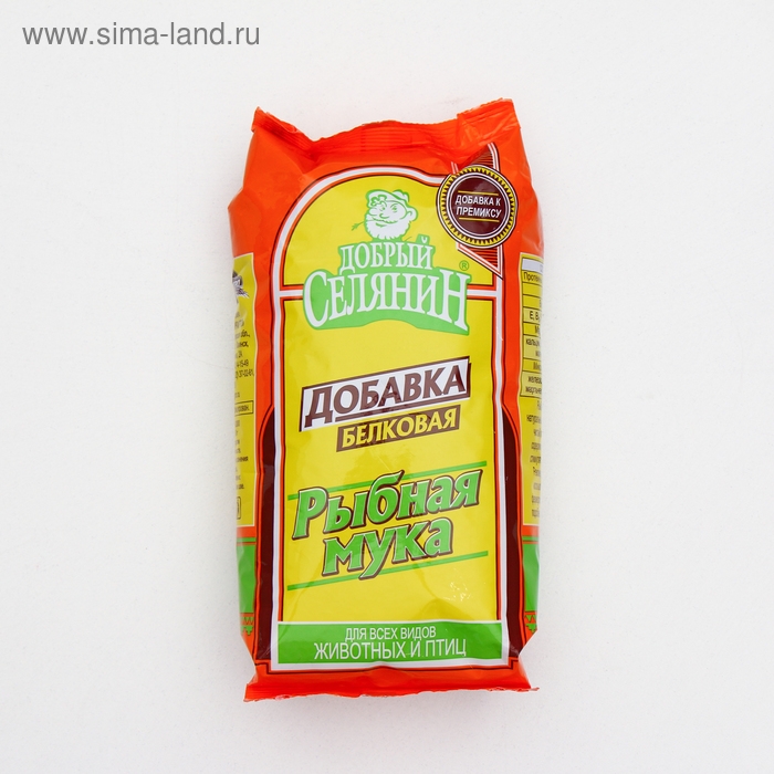 Рыбная мука  Рыбная мука "Добрый селянин" для животных и птиц, 300 г