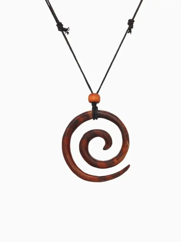 Кулон &laquo;Спираль&raquo;, дерево соно