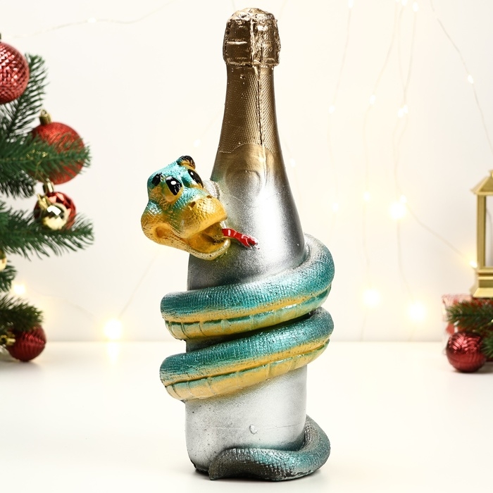 Копилка Копилка "Змея с шампанским" 35х16х16см