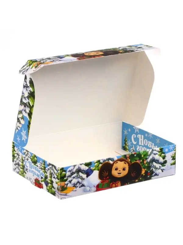 Коробка подарочная, 21х15х5 см, Чебурашка Коробка подарочная, 21х15х5 см, Чебурашка