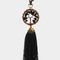 Брелок ловец снов "Великое древо" 19 см, цв. чёрный Брелок ловец снов "Великое древо" 19 см, цв. чёрный