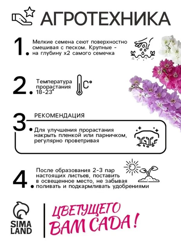 Семена цветов Дельфиниум «Королевская смесь», 0.1 г, «Агросидстрейд» Семена цветов Дельфиниум «Королевская смесь», 0.1 г, «Агросидстрейд»