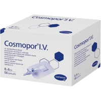 Повязка д/фикс.катетера 8х6см&nbsp; 50шт/уп COSMOPOR I.V. 9008055
